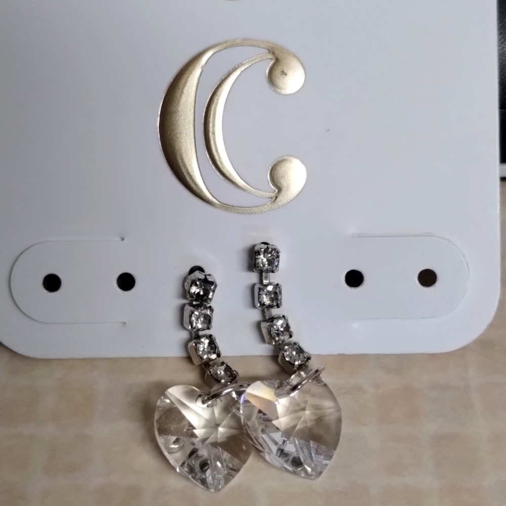 Heart Crystal Earrings